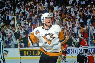 Jaromír Jágr with the Penguins early in his career. Photo: Facebook / Pittsburgh Penguins