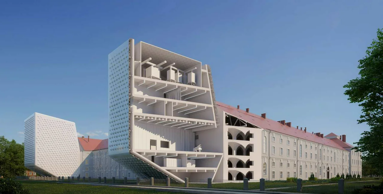 Prague’s Baroque Invalidovna complex will get modern glass wings as part of its renovation