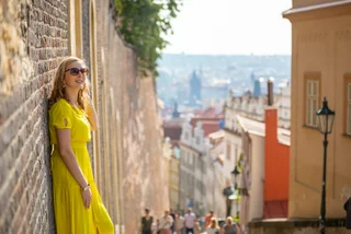 Young woman in Prague via iStock / Tatiana Dyuvbanova