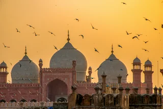 Badshahi Mosque in Lahore, Pakistan.