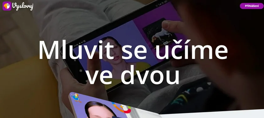Screenshot of the Vyslovuj.cz website