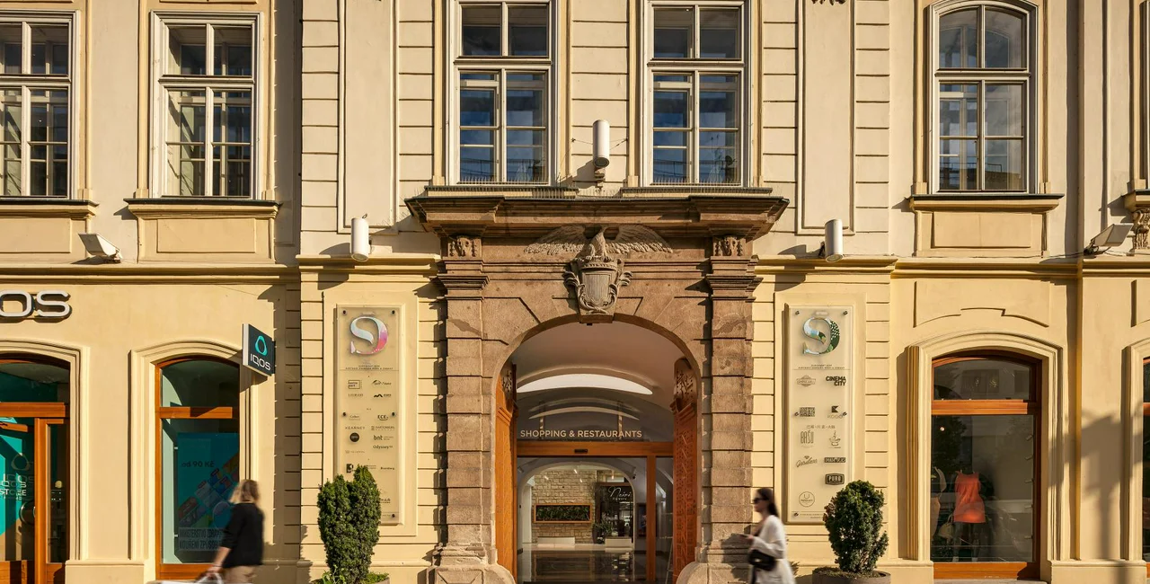 Entrance to Slovanský dům in Prague. Photo: Colliers