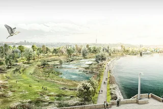 Prague reveals new look for expansive riverside park between Karlín and Libeň