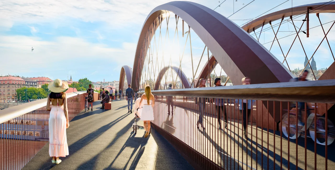 Railway association unveils further plans for restoration of Prague's Výtoň Bridge