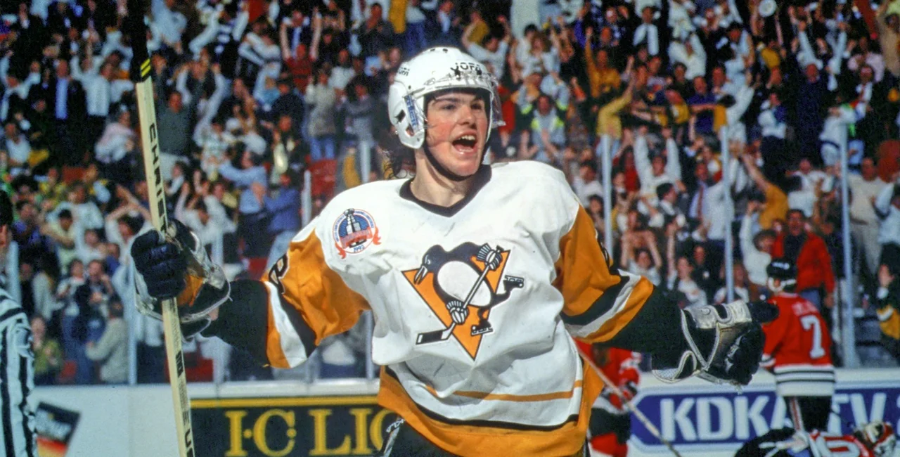 Jaromír Jágr with the Penguins early in his career. Photo: Facebook / Pittsburgh Penguins
