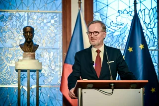 Czech PM Petr Fiala speaks before the government on February 14. Photo: Facebook / Petr Fiala