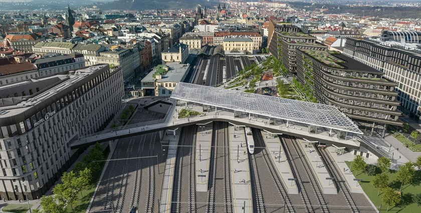 The future of Prague's new Masaryk train station (Photo: Institute of Planning and Development)