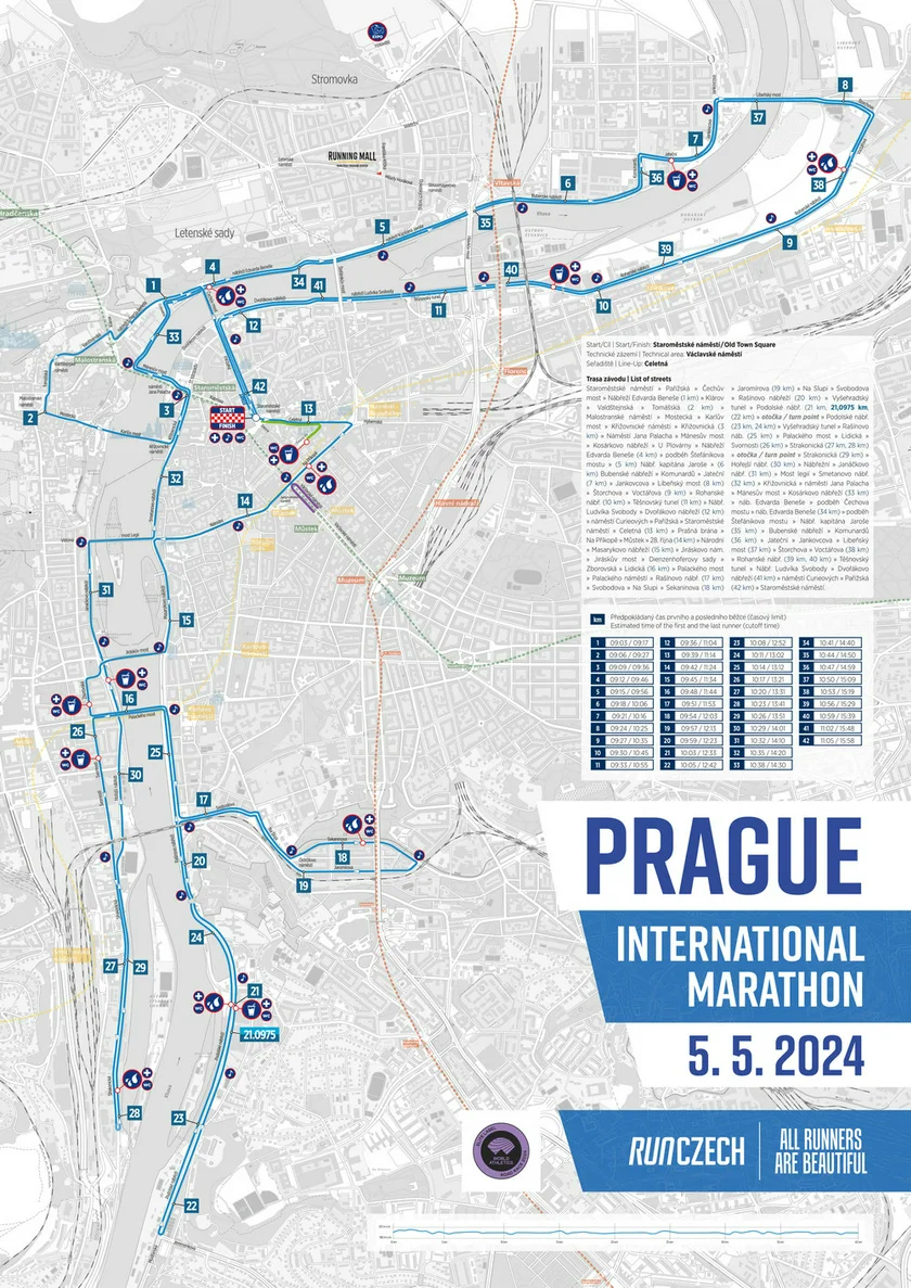 A route of the 2024 race (Photo: RunCzech)