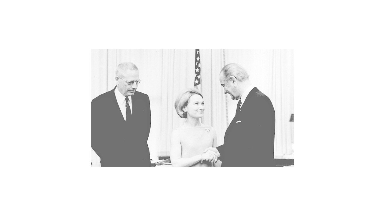 With president Johnson and Jacob Beam