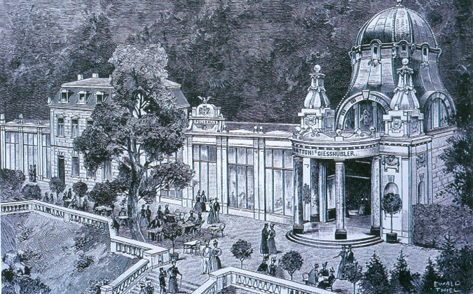 The Otto Spring with a new colonnade in 1902