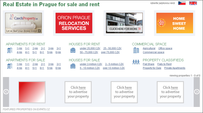 Spotlight na homepage Real Estate