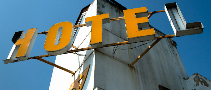 Hotel Vaníček is currently a large squat