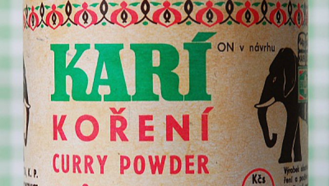 Vintage Czech curry powder