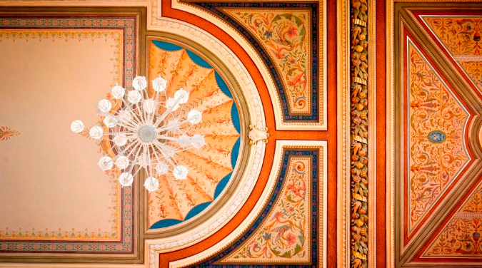 Café Savoy's legendary ceiling