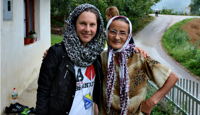 At the Peace March Nezuk-Potočari 2013 (Photo: Author's archive)
