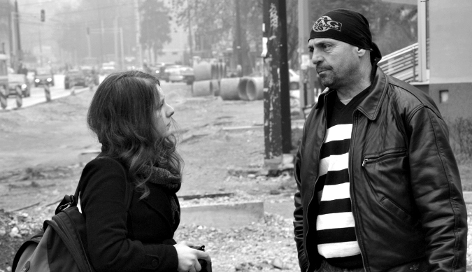 Interviewing parents from the “Konjević polje” education protest (Photo: Dirk Planert, 2014)