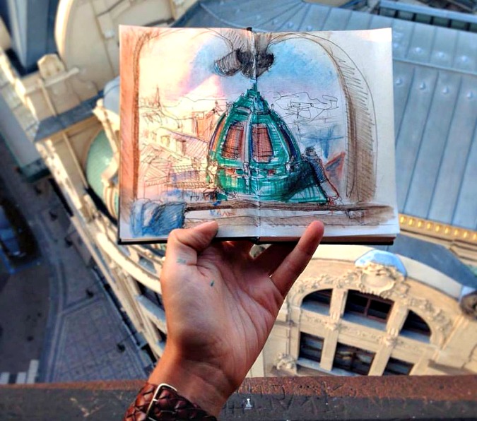 A Sketch of Prague, Every Day for a Year