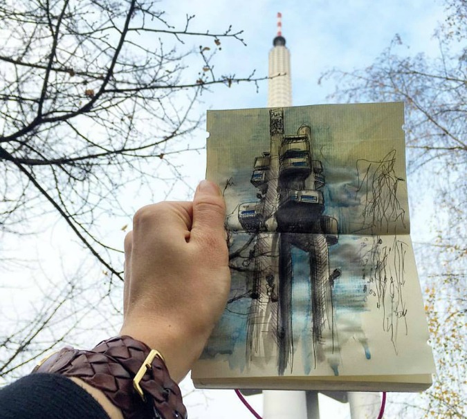 A Sketch of Prague, Every Day for a Year