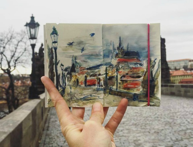 A Sketch of Prague, Every Day for a Year