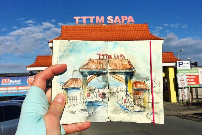 A Sketch of Prague, Every Day for a Year