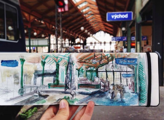 A Sketch of Prague, Every Day for a Year