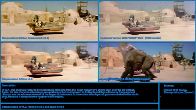Screenshot Comparison: CGI animal removed for Despecialized Edition