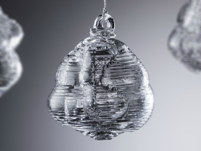 Ornaments inspired by snowballs from Studio P3L1