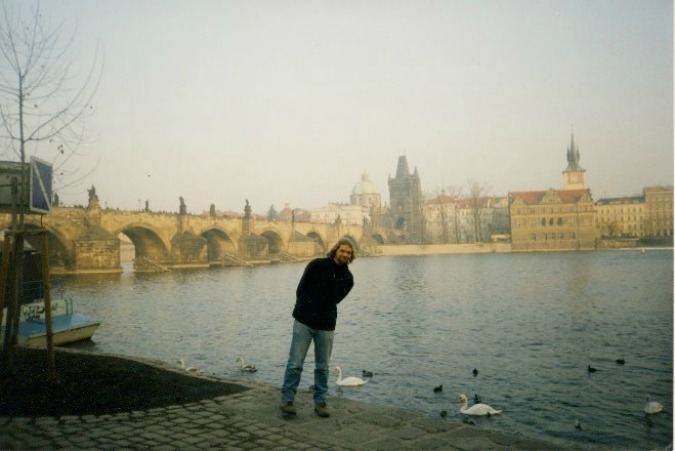 The author in Prague, 2001.