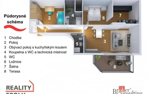 Apartment for sale, 3+kk - 2 bedrooms, 94m<sup>2</sup>