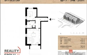 Apartment for sale, 2+kk - 1 bedroom, 71m<sup>2</sup>