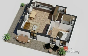 Apartment for sale, 2+kk - 1 bedroom, 54m<sup>2</sup>