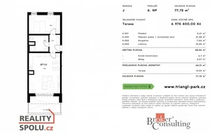 Apartment for sale, 2+kk - 1 bedroom, 75m<sup>2</sup>