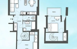 Apartment for sale, 3+kk - 2 bedrooms, 91m<sup>2</sup>