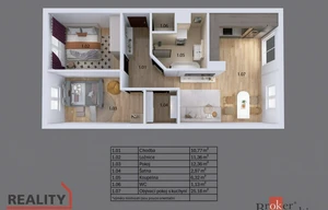 Apartment for sale, 3+kk - 2 bedrooms, 78m<sup>2</sup>