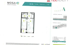 Apartment for sale, 2+kk - 1 bedroom, 57m<sup>2</sup>