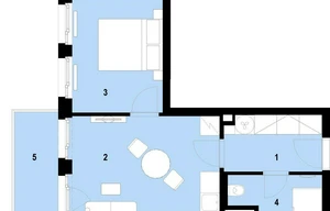 Apartment for sale, 2+kk - 1 bedroom, 39m<sup>2</sup>