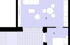 Apartment for sale, 2+kk - 1 bedroom, 46m<sup>2</sup>