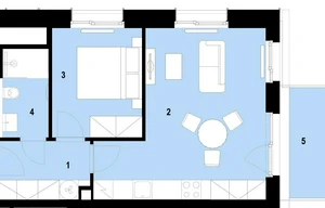 Apartment for sale, 2+kk - 1 bedroom, 43m<sup>2</sup>