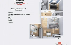 Apartment for sale, 3+kk - 2 bedrooms, 79m<sup>2</sup>
