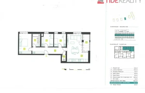 Apartment for sale, 4+kk - 3 bedrooms, 88m<sup>2</sup>