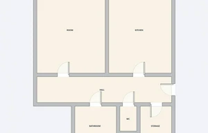 Apartment for rent, 2+kk - 1 bedroom, 58m<sup>2</sup>