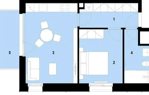 Apartment for sale, 2+kk - 1 bedroom, 46m<sup>2</sup>