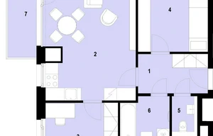 Apartment for sale, 3+kk - 2 bedrooms, 74m<sup>2</sup>