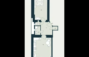 Apartment for sale, 2+kk - 1 bedroom, 57m<sup>2</sup>