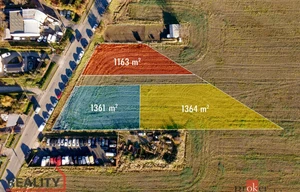 Building plot for sale, 1364m<sup>2</sup>