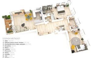 Apartment for sale, 3+kk - 2 bedrooms, 102m<sup>2</sup>