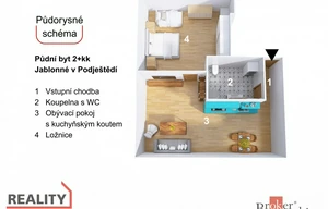 Apartment for sale, 2+kk - 1 bedroom, 68m<sup>2</sup>