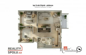 Apartment for sale, 3+kk - 2 bedrooms, 79m<sup>2</sup>