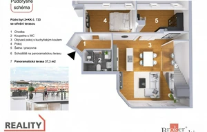 Apartment for sale, 3+kk - 2 bedrooms, 110m<sup>2</sup>