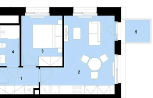 Apartment for sale, 2+kk - 1 bedroom, 41m<sup>2</sup>